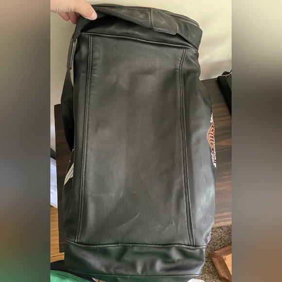 HarleyDavidson Bags Harley Davidson Large Black Leather Duffle Bag